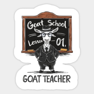 Goat Teacher Sticker